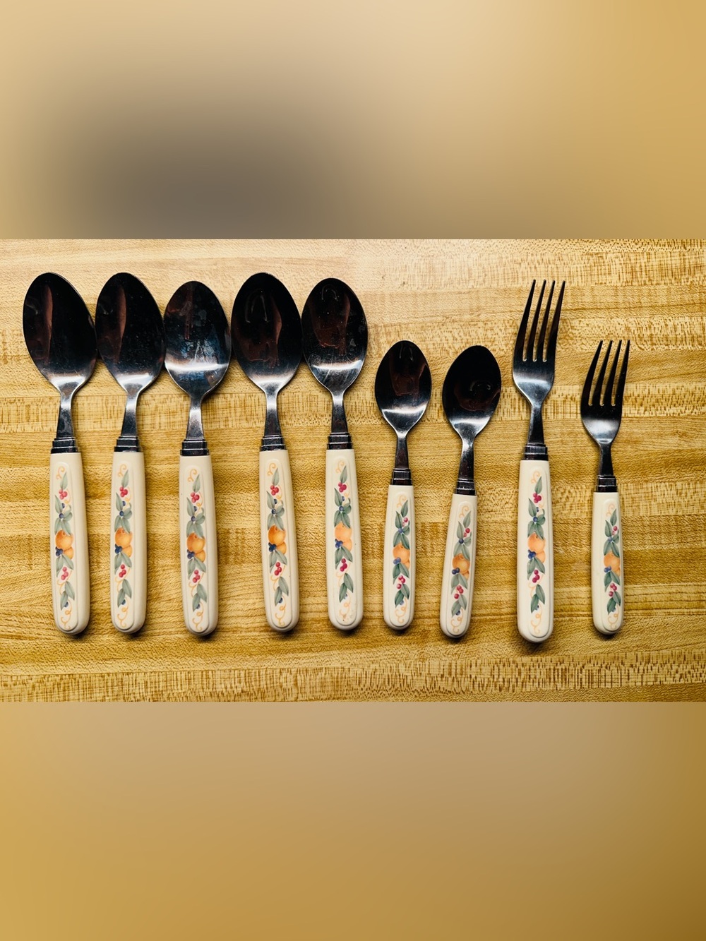 Corelle Abundance Flatware Lot of 9 Pieces